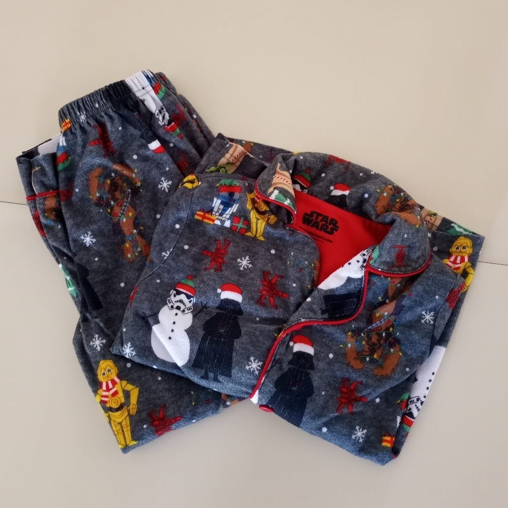Star Wars Christmas Pajama Set Boys Size XS